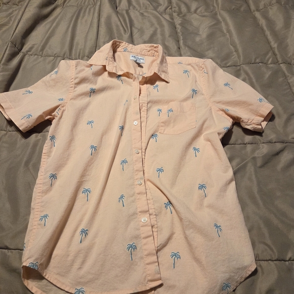 Sonoma Mens Button-Down Shirt Trio in Light Blue and Peach - Picture 5 of 5